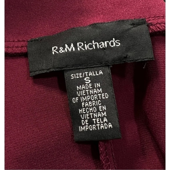 R&M Richards Sz S Red Slinky Glitter Swing Jacket and Shift Dress Formal Set - Picture 11 of 15